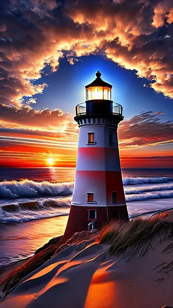 Seaside Lighthouse Diamond Painting 