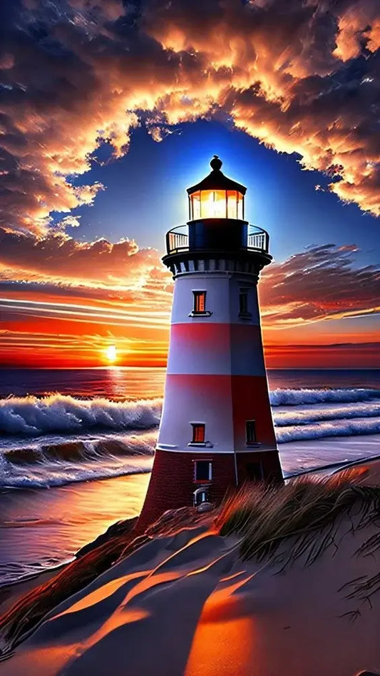 Seaside Lighthouse Diamond Painting 