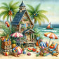 Seaside House 5D DIY Diamond Painting Kit