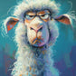 Sad Sheep Diamond Painting Kits