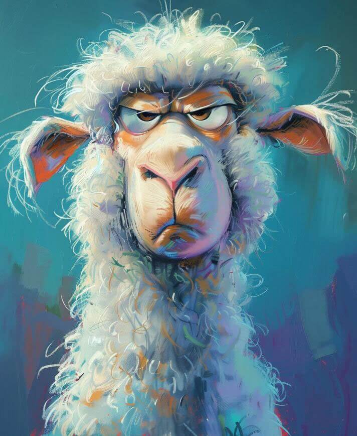 Sad Sheep Diamond Painting Kits