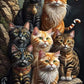 Seven Cats Diamond Painting