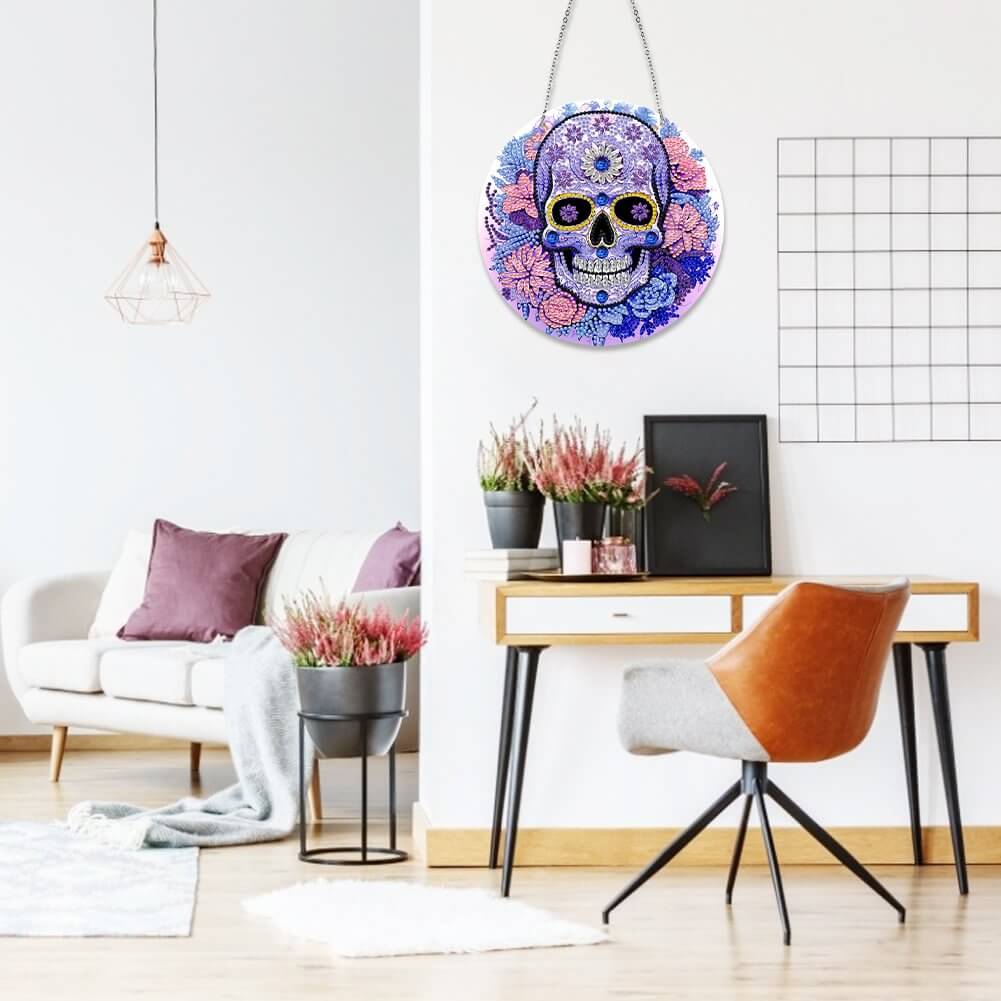 Skull DIY Diamond Painting Vintage Hanging Ornament