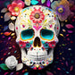 skull halloween diamond painting kit