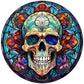 Halloween Diamond painting - Full Round / Square - Stained Glass Skull