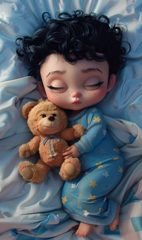 Sleeping Boy Diamond Painting