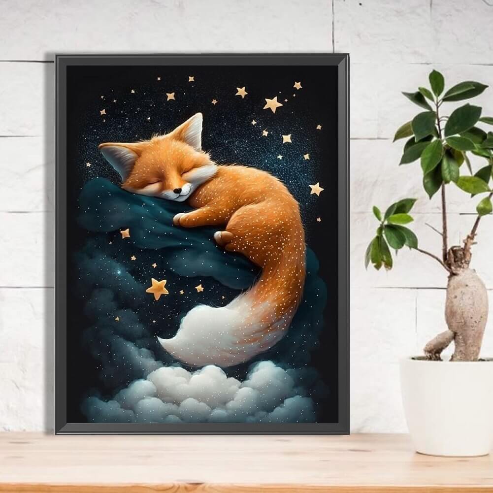 Sleeping Fox B Diamond Painting