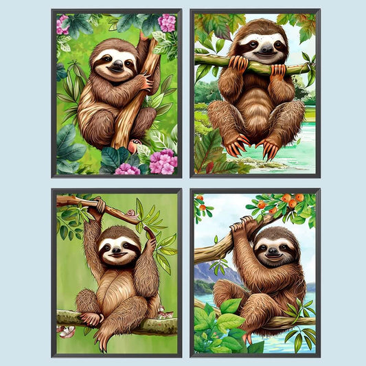 Diamond painting - Full Round / Square - Sloth
