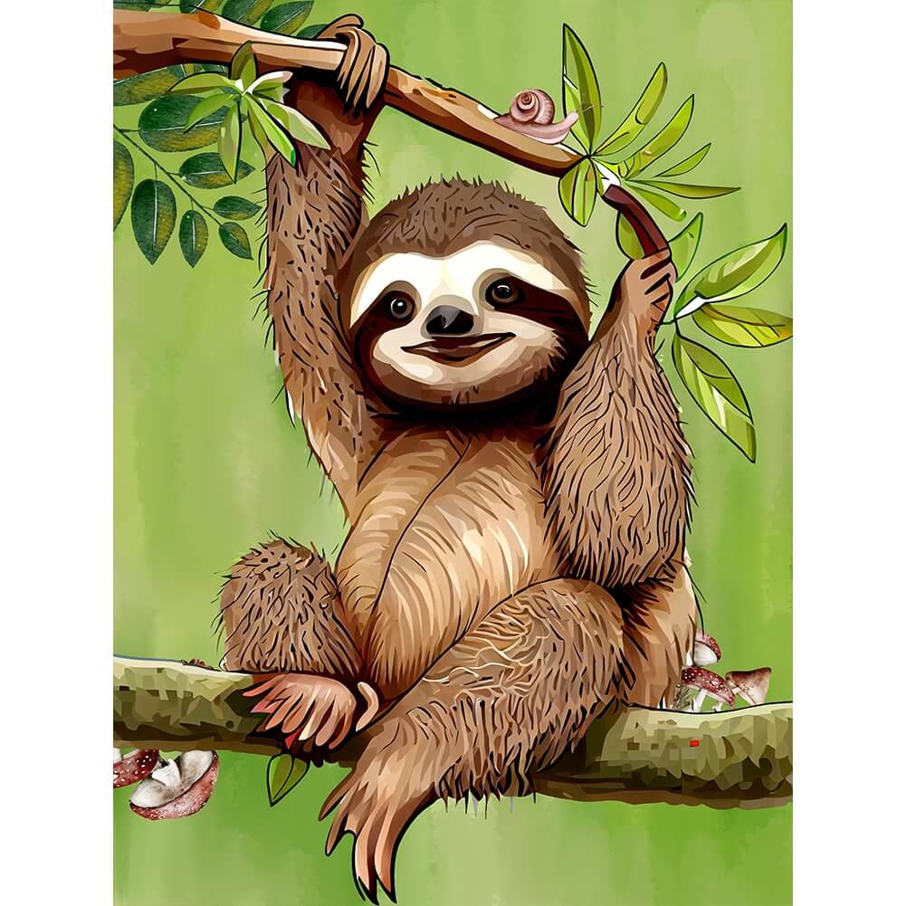 sloth full drill diamond art kit
