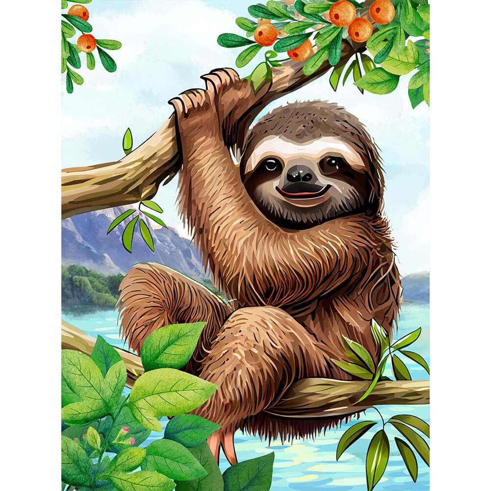 sloth full drill diamond art
