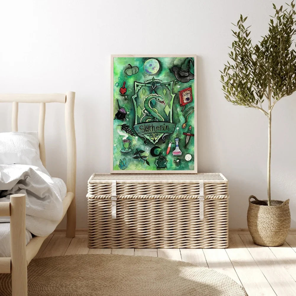 slytherin harry potter diamond pianting