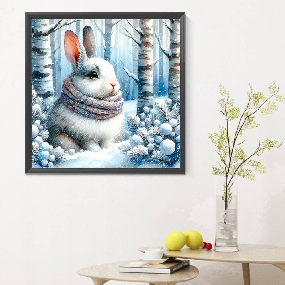 Snow Bunny 5D DIY Diamond Painting Kit