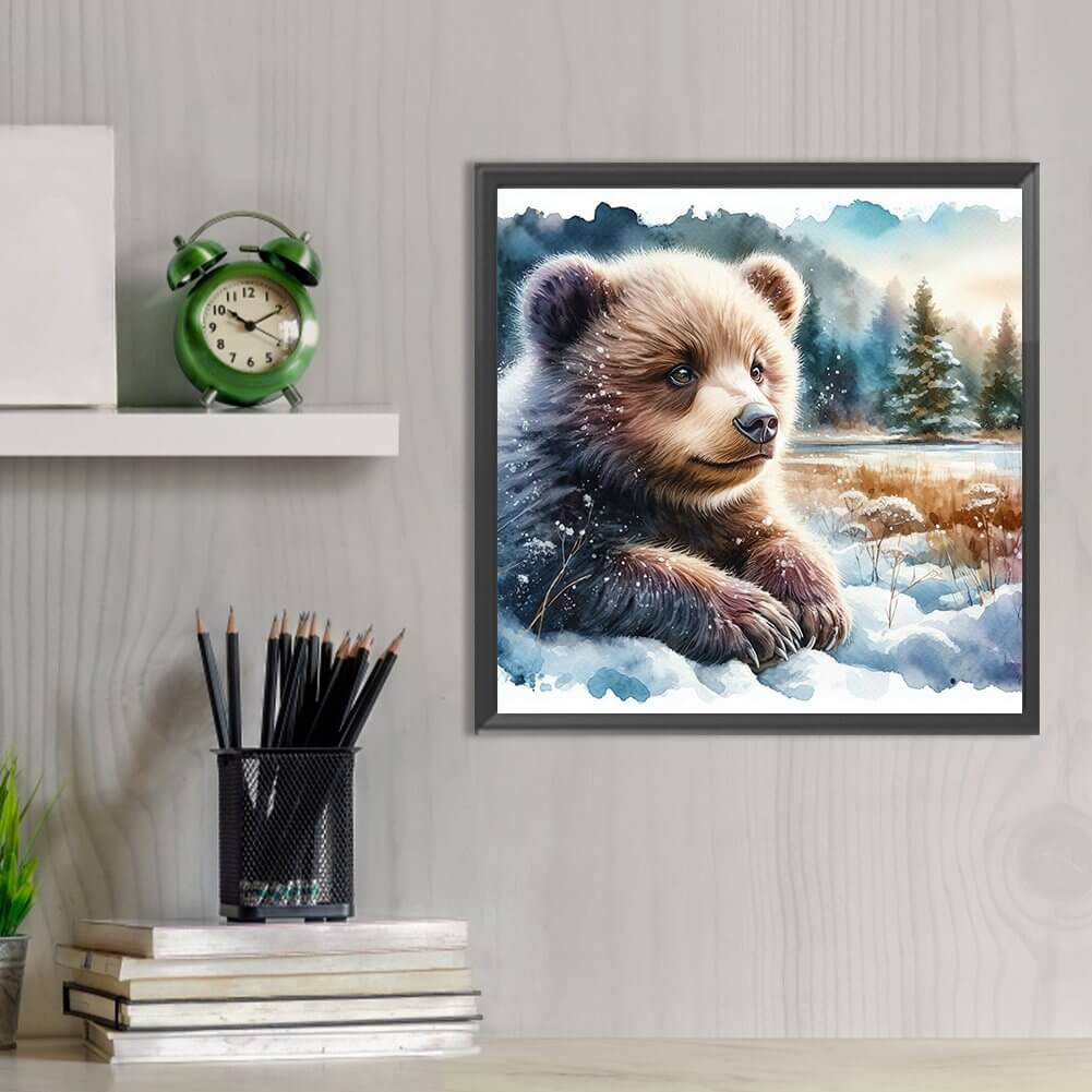 Snow Grizzly 5D DIY Diamond Painting Kit
