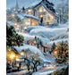 5D DIY Bird Diamond Painting Kit - Full Round / Square - Snow House
