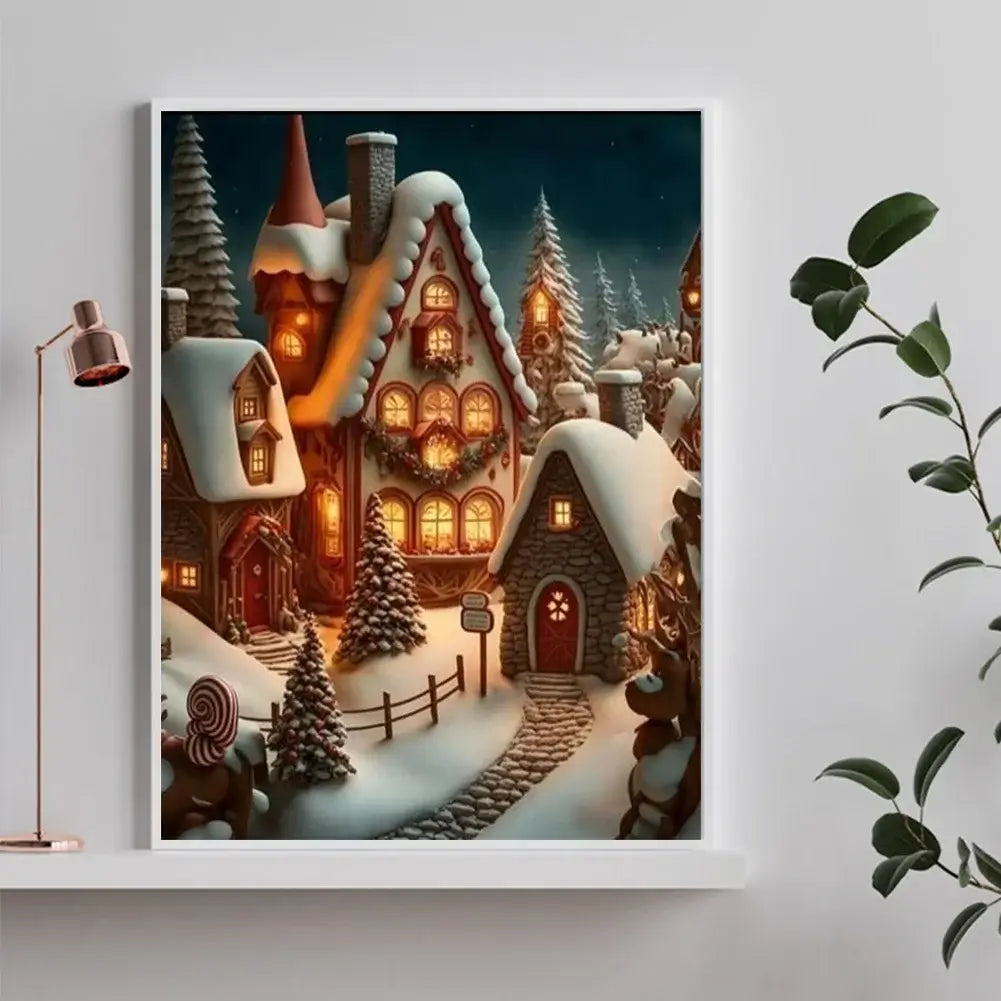 Snow House 5D DIY Diamond Painting Kit