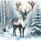 5D DIY Diamond Painting Kit - Full Round / Square - Snow Moose