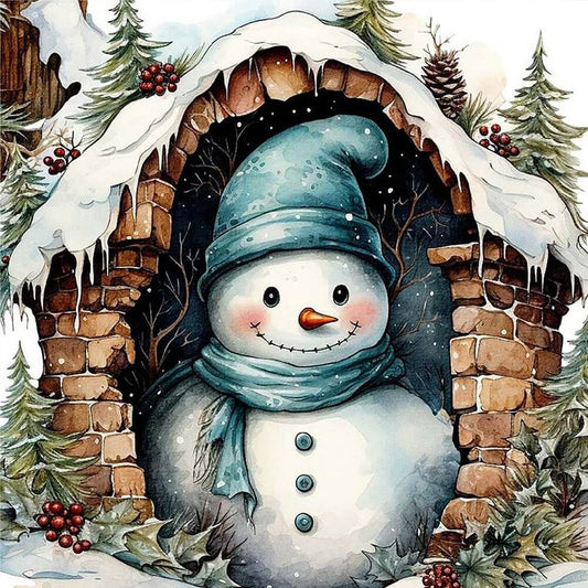 5D DIY Diamond Painting Kit - Full Round / Square - Snowman E