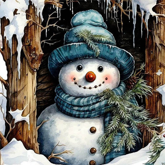 5D DIY Diamond Painting Kit - Full Round / Square - Snowman F
