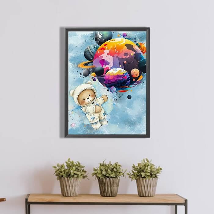 space bear diamond embroidery