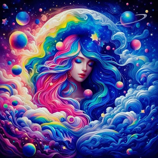 5D DIY Space Godness Diamond Painting