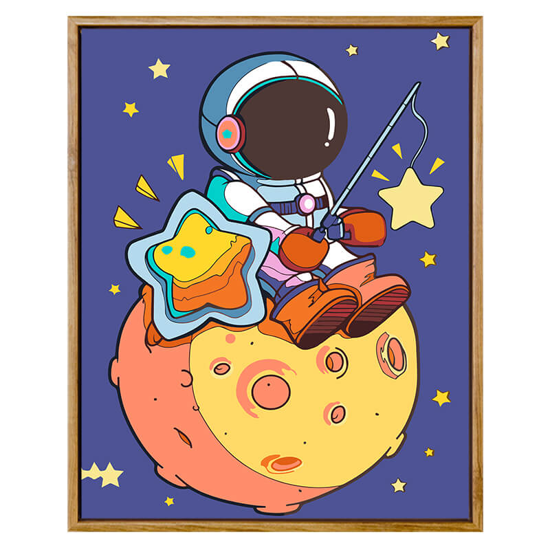 Space Man On The Moon 5D DIY Diamond Painting
