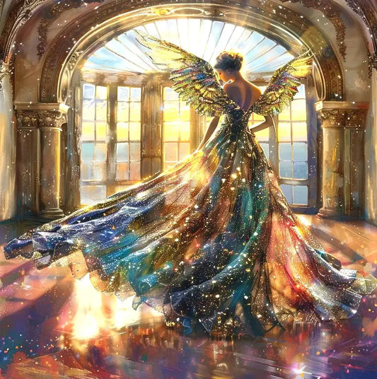 sparkle angel diamond painting