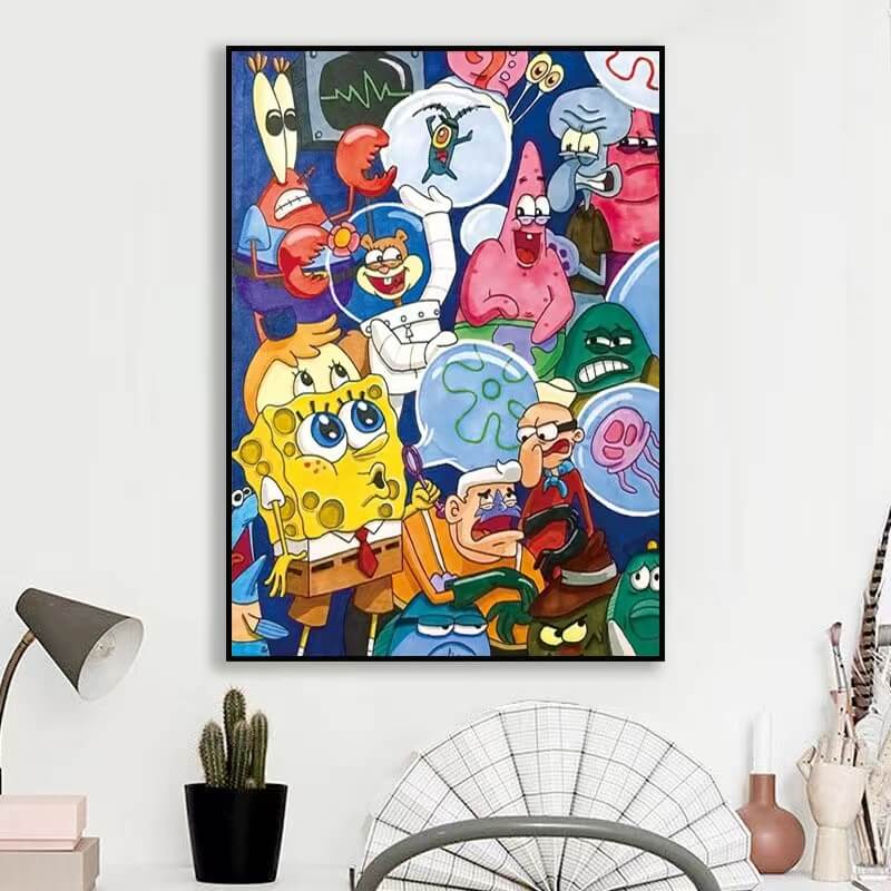 spongebob 5d diamond painting kit