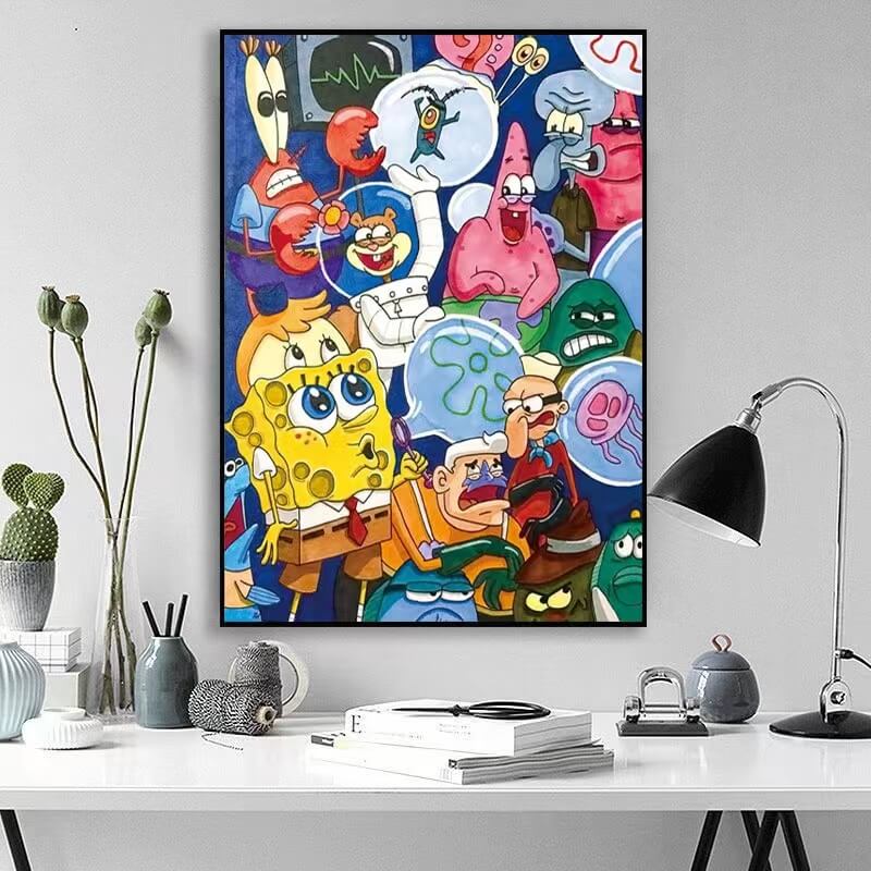 spongebob 5d diy diamond painting kit