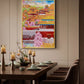 AB Square Drill Luxurious Polyester Cloth Diamond Painting Kits - Spring In The Forbidden City 70*90cm