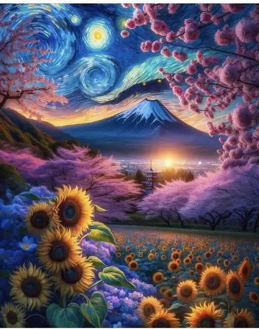  Spring View 5D DIY Diamond Painting Kit