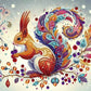 DIY Squirrel Crystal Rhinestone Diamond Painting Kit