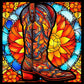 stained glass chelsea diamond art kit
