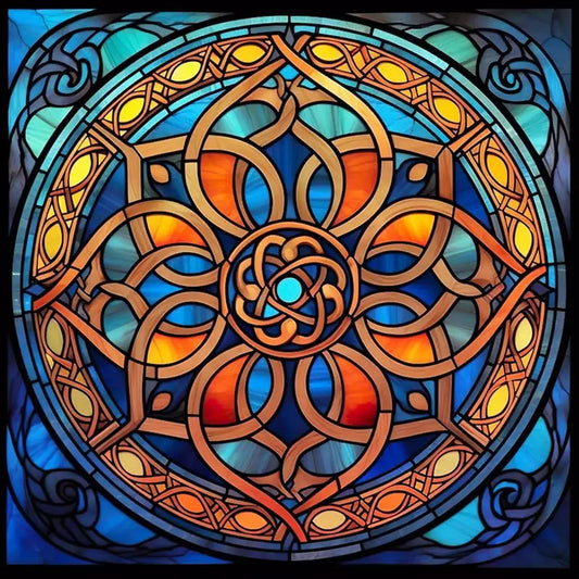 5D DIY Diamond Painting Kit - Full Round / Square - Datura Stained Glass