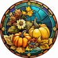 stained glass pumpkin diamond painting kit