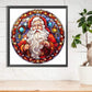 stained glass santa claus diamond painting kit