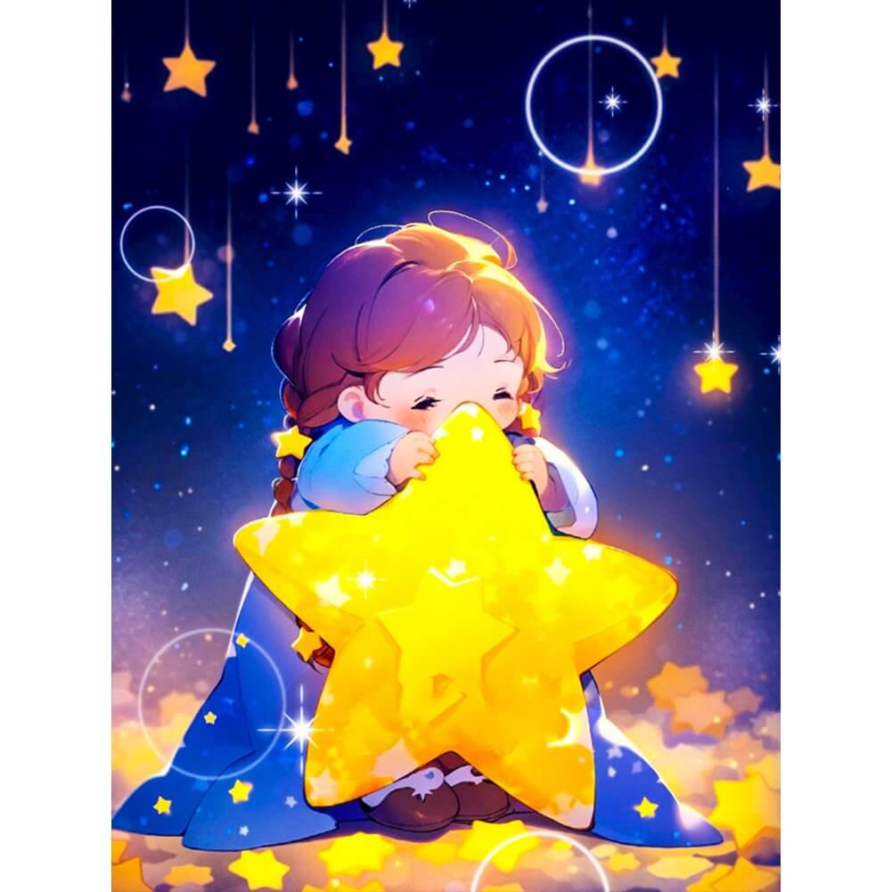 DIY Diamond Painting - Full Round / Square - Star Girl
