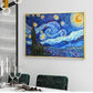 starry night diamond painting art
