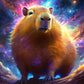 Starry River Capybara Diamond Painting Kit