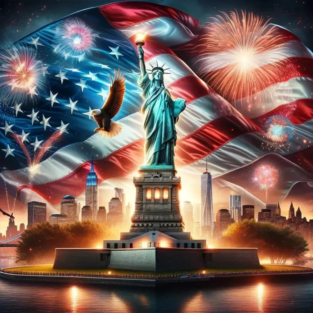 5D DIY Diamond Painting Kit - Full Round / Square - Statue Of Liberty