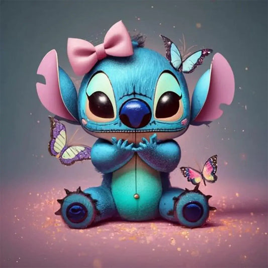 5D DIY Diamond Painting Kit - Full Round / Square - Stitch Butterfly E