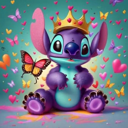 5D DIY Diamond Painting Kit - Full Round / Square - Stitch Butterfly B