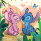 DIY Diamond Painting Kit - Full Round / Square - Stitch Fall In Love