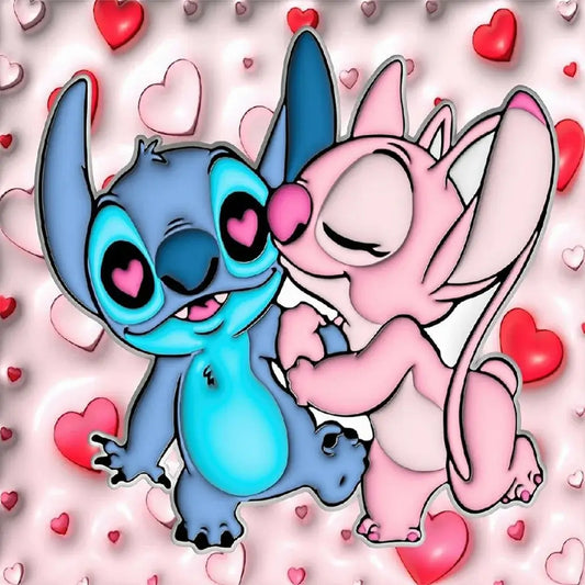 stitch fall in love diamond painting