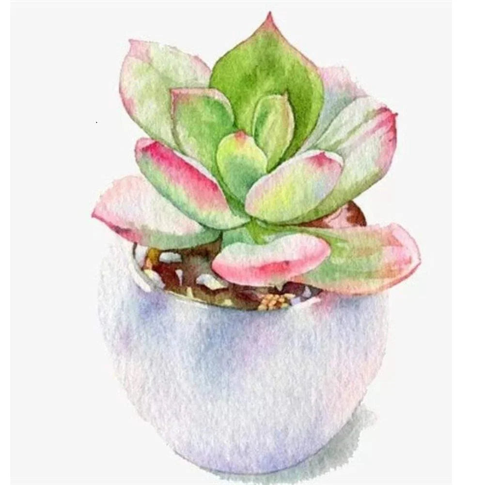 Diamond Painting - Full Round / Square - Succulent