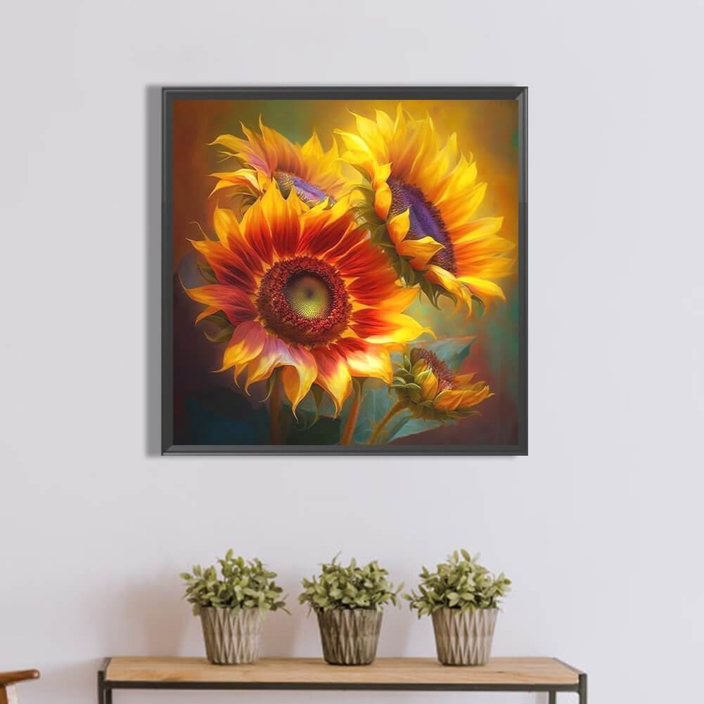 Dreamlike Sunflower 5D DIY Halloween Diamond Painting Kit