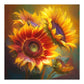 5D DIY Halloween Diamond Painting Kit - Full Round / Square - Dreamlike Sunflower