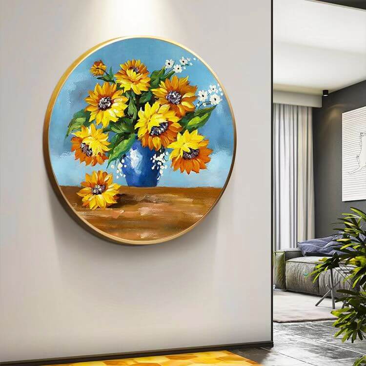 sunflower vase 5d diamond painting kit