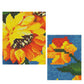 sunflower vase diamond art detail