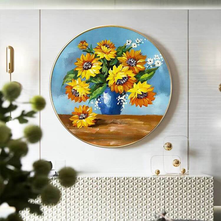 sunflower vase full drill diamond painting kit