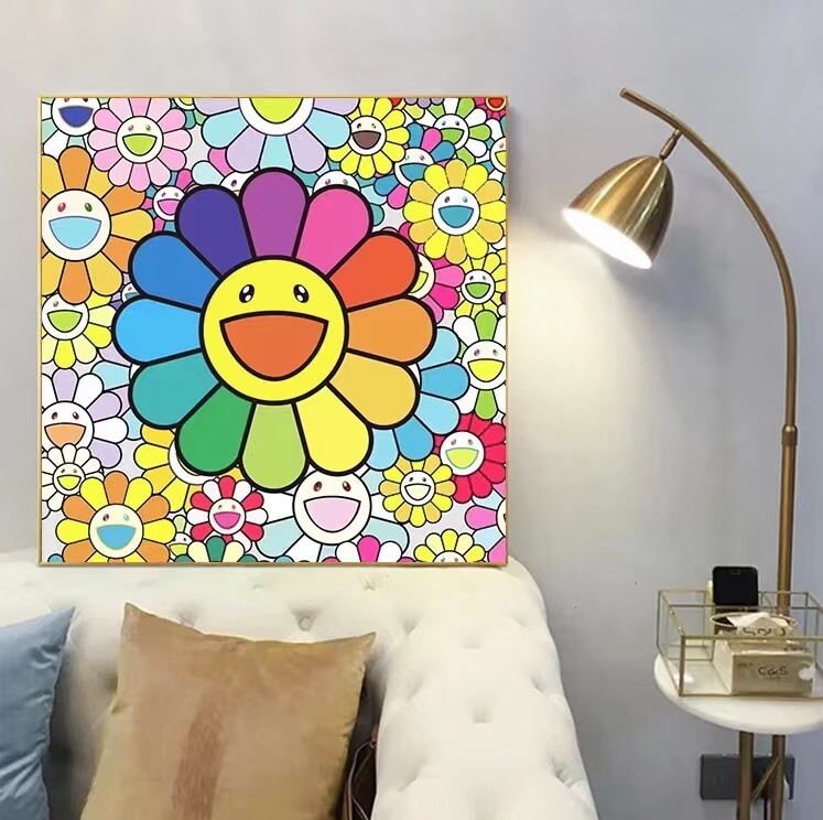 Rainbow Sunflower Floral Diamond Painting